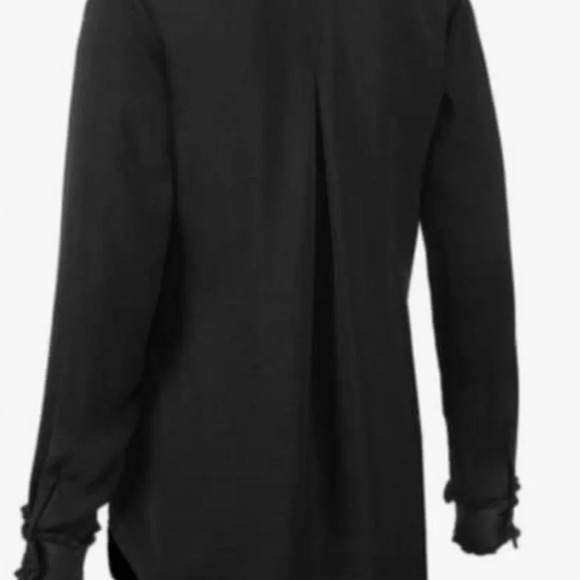 Cabi Black V-Neck Blouse with Ruffle sleeves size XS - Picture 10 of 10